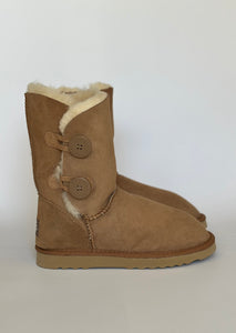 SHORT TWO BUTTON UGG BOOTS