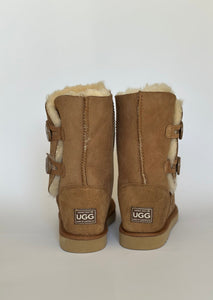 SHORT TWO BUTTON UGG BOOTS