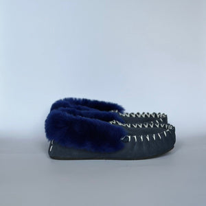 SHEEPSKIN MOCCASINS THIN SOLE FOR LADIES