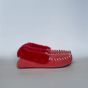 SHEEPSKIN MOCCASINS THIN SOLE FOR LADIES