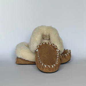 SHEEPSKIN MOCCASINS THIN SOLE FOR LADIES