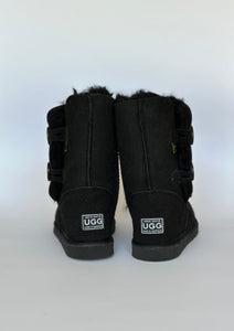 SHORT TWO BUTTON UGG BOOTS