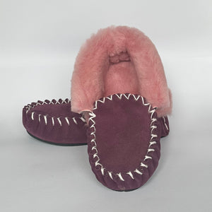 SHEEPSKIN MOCCASINS THIN SOLE FOR LADIES