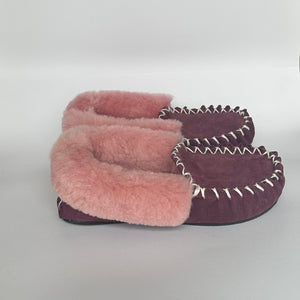 SHEEPSKIN MOCCASINS THIN SOLE FOR LADIES